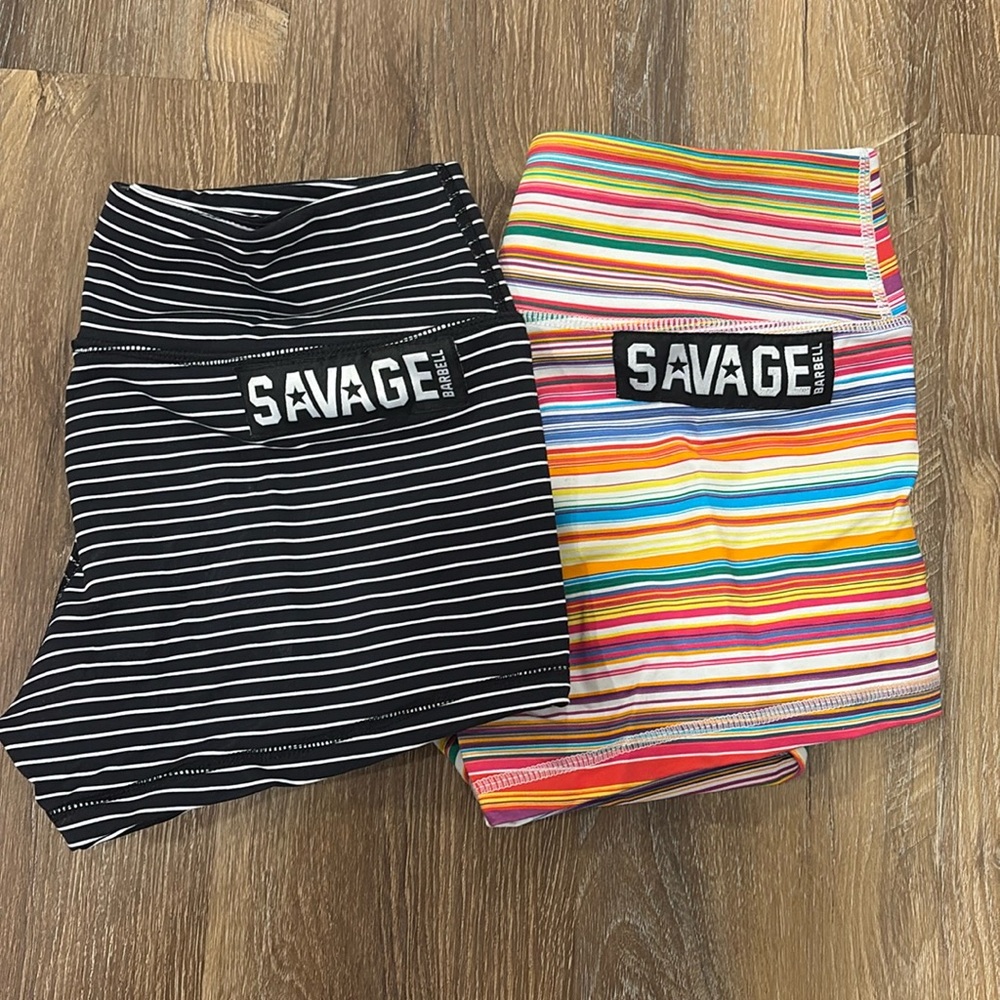 Savage barbell shorts 
Size: small
Lot of 2 
Excellent condition